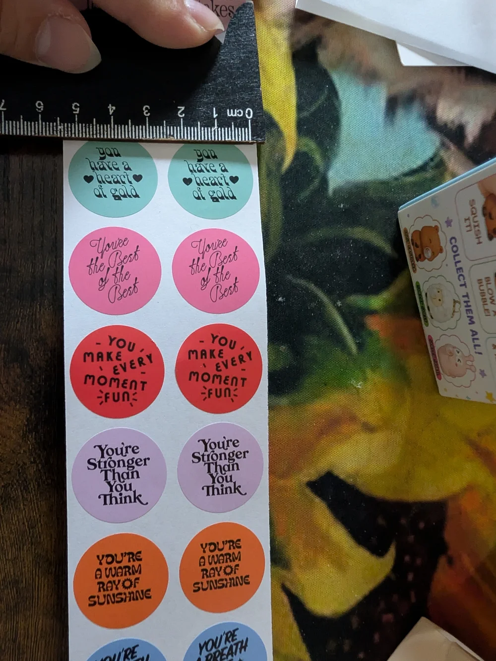 'You're the Best of the Best' Compliment Sticker Roll - Multicolor